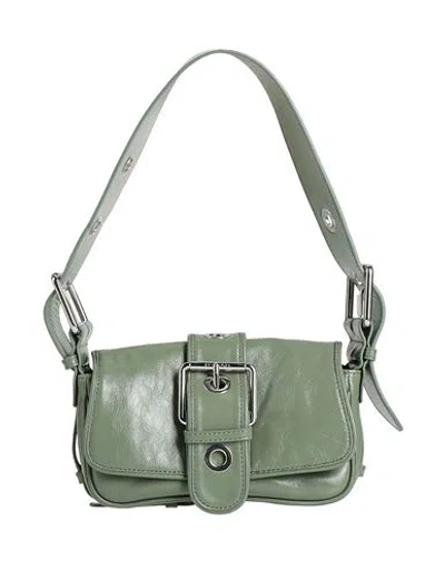 By Far Woman Shoulder Bag Military Green Size - Lambskin