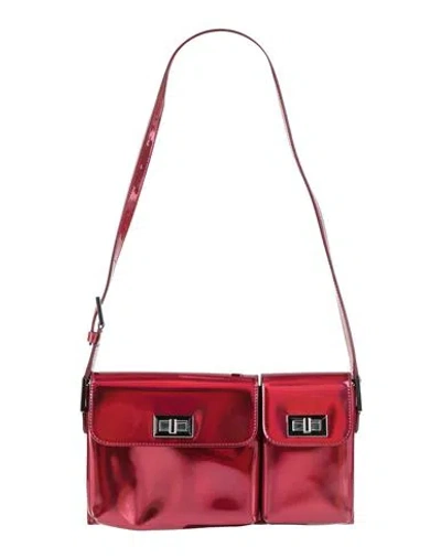 By Far Woman Shoulder Bag Red Size - Polyurethane, Polyester