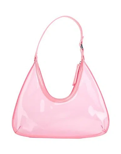 By Far Woman Shoulder Bag Salmon Pink Size - Recycled Polyurethane, Polyurethane