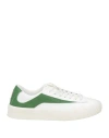 By Far Woman Sneakers White Size 8 Leather, Textile Fibers In White