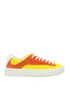 By Far Woman Sneakers Yellow Size 8 Leather, Textile Fibers In Yellow