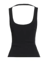 By Far Woman Tank Top Black Size M Cotton, Elastane In Multi