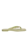 By Far Green Mare Flip Flop Sandals In Green