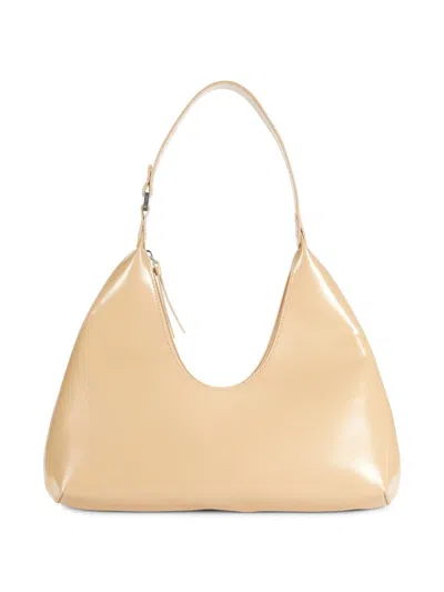 By Far Women's Amber Patent Leather Shoulder Bag In Sand