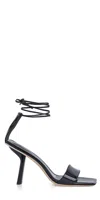 By Far Devon Heels Black Patent Leather In Black
