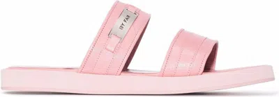 By Far Women's Easy Grained Leather Sandal In Pink