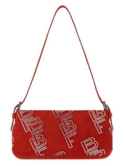 BY FAR WOMEN'S EMBELLISHED SUEDE DULCE SHOULDER BAG