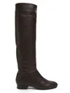 By Far Women's Felix Leather Knee-high Boots In Animal Print