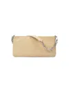 BY FAR WOMEN'S HOLLY BAG IN BEIGE GLOSSY LEATHER