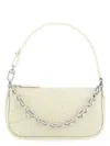 By Far Ivory Leather Mini Rachel Handbag