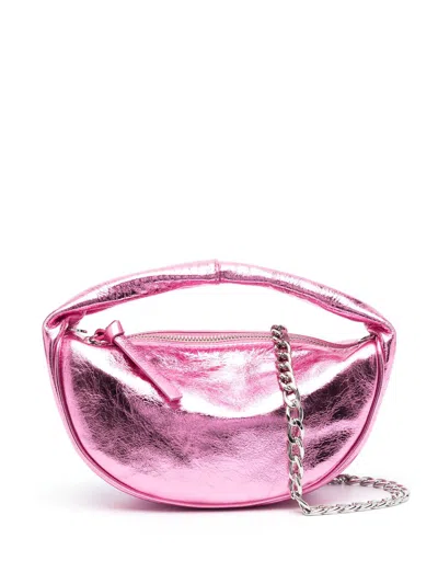 By Far Women's Metallic Leather Shoulder Bag In Fuchsia