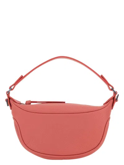 BY FAR WOMEN'S SALMON LEATHER MINI AMI HANDBAG