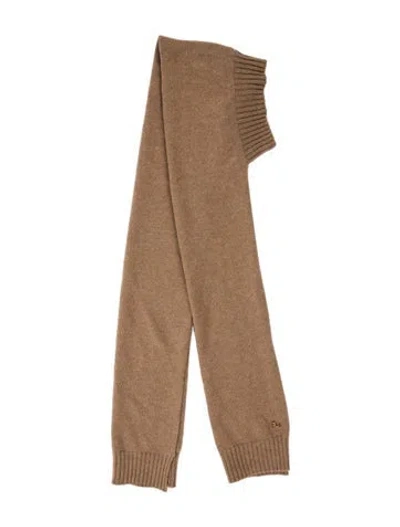 Pre-owned By Far Wool Scarf In Brown