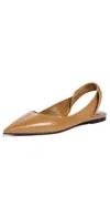 By Far Brown Yasha Flats In Sparrow
