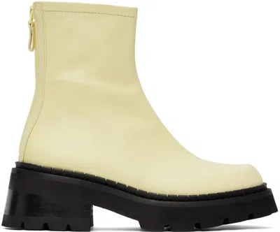 By Far Yellow Alister Boots In Ivr Ivory