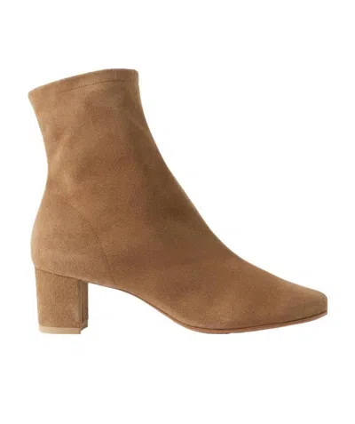 By Far Zippered Ankle Boots In Brown