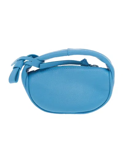 By Far Zippered Handbag In Blue