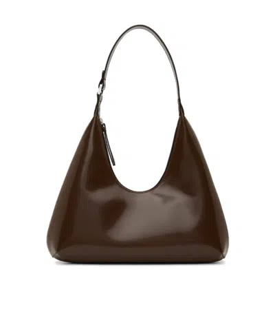 By Far Zippered Shoulder Bag In Brown