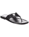 By Far Piel Thong Flip Flops In Black