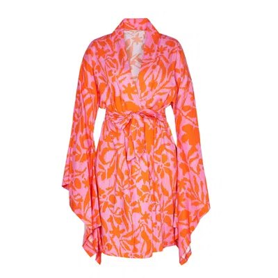 By Felizia Women's Pink / Purple Zayana Kimono In Pink