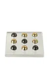 By Gabs Ice Tic Tac Toe Set In White