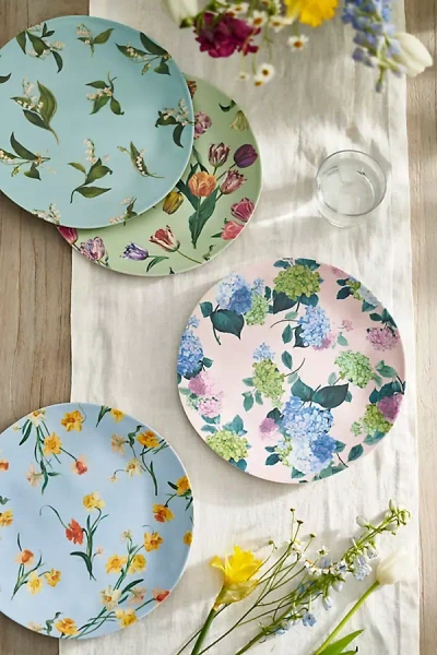 By Hope Floral Melamine Dinner Plates, Set Of 4