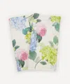 By Hope Hydrangea 45x45cm Linen Napkins Set Of Two In Multicoloured