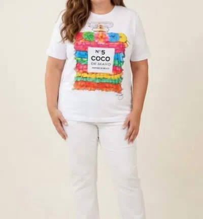 By Jodi Llc Cinco Fiesta Tee In White