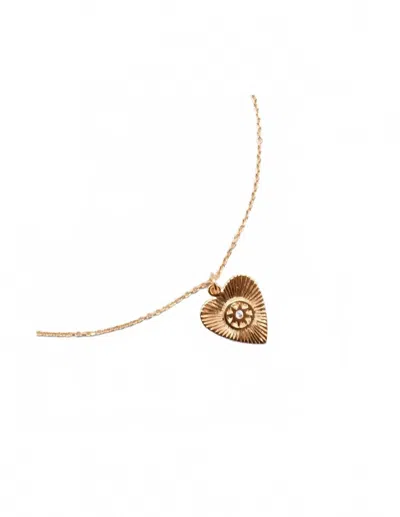 By Johanne Women's Vintage Heart Necklace In Gold