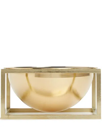By Lassen Kubus Centerpiece Bowl In Gold