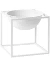 By Lassen Kubus Matte-finish Bowl In White