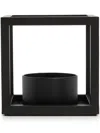 By Lassen Kubus Metal Candle Holder In Black