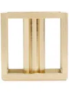 By Lassen Kubus Metal Candle Holder In Gold
