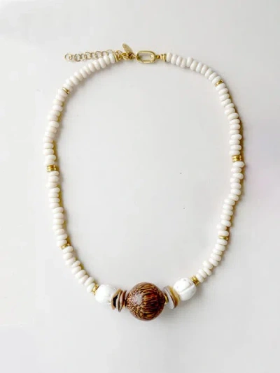 By Lilla Fiji Necklace In Brown