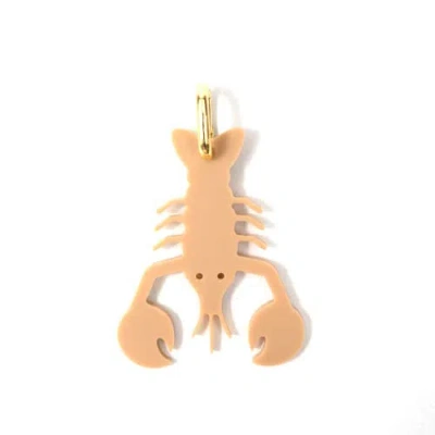 By Lilla Lobster Jewelry Charm In Burgundy