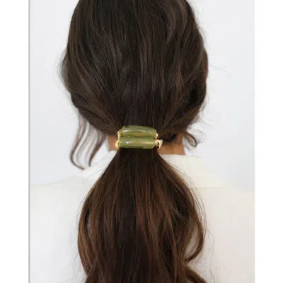 By Lilla Melon Capsule Bracelet Hairtie In Green