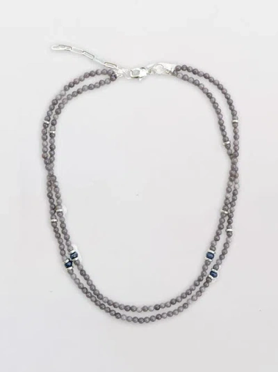 By Lilla Slate Necklace In Metallic