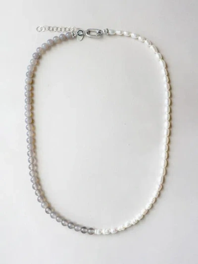 By Lilla Stingray Necklace In Gray