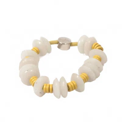 By Lilla Women's Hair Tie Bracelet In Anemone In Metallic