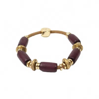 By Lilla Women's Hair Tie Bracelet In Boardwalk In Brown