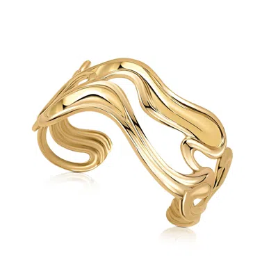 By Majime Women's Gold Estelle Sculptural Cuff Bracelet