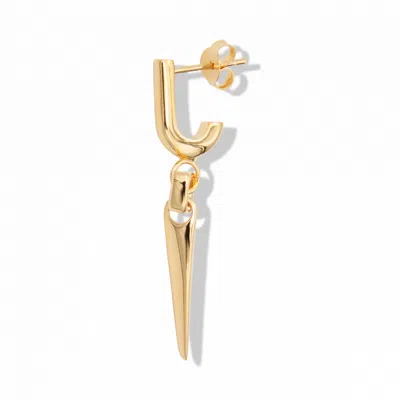 By Majime Women's Suki Gold Pendant Drop Earring