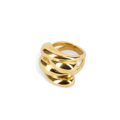 By Majime Women's Suma Chunky Statement Ring - Gold