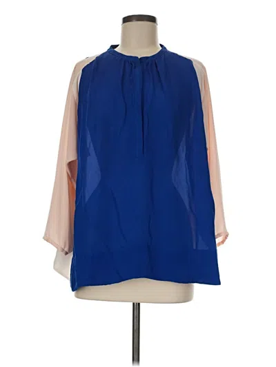 Pre-owned By Malene Birger 3/4 Sleeve Blouse In Blue