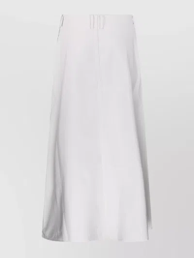 By Malene Birger A-line Belt Loops Mid-length Skirt In White