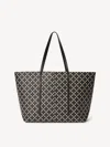By Malene Birger Abi Printed Tote Bag In Black