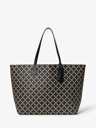 By Malene Birger Abi Printed Tote Bag In Black