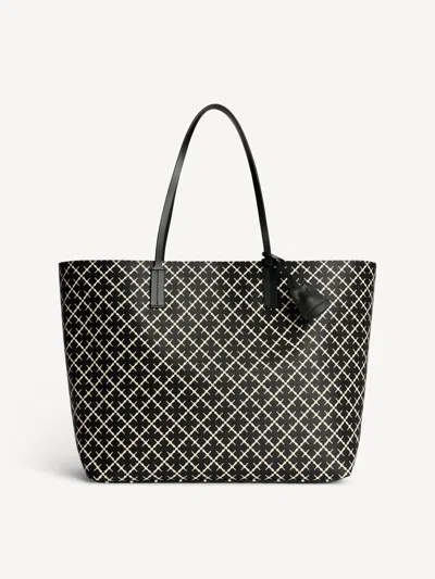 By Malene Birger Abi Printed Tote Bag In Black