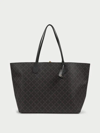 By Malene Birger Abi Printed Tote Bag In Brown