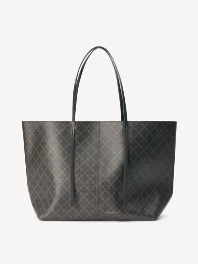 By Malene Birger Abi Printed Tote Bag In Brown